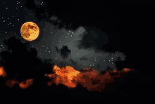 Moon Stars GIF - Moon Stars Clouds GIFs