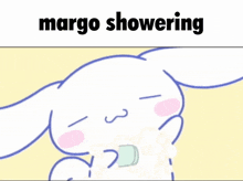 Margo Showering Cinnamoroll GIF - Margo Showering Cinnamoroll Shower GIFs