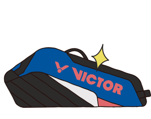 Badminton Victor Sticker - Badminton Victor Sports Stickers
