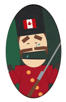 crying canadian door guard south park s7e15 christmas in canada