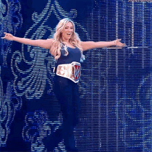 Charlotte Flair Raw Womens Champion GIF - Charlotte Flair Raw Womens Champion Entrance GIFs