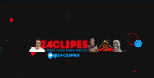 a banner that says z4clips on it with a bunch of people on it