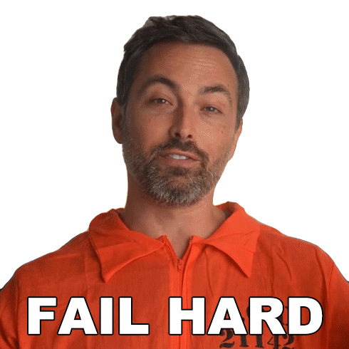 Fail Hard Derek Muller Sticker - Fail Hard Derek Muller Veritasium Stickers