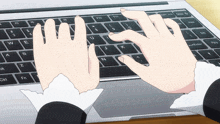 a person is typing on a laptop keyboard with the ctrl and fn keys highlighted