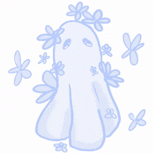 crying ghost ghost paranormal flower ghost flowers