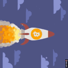 Bitcoin Rocket Ship GIF - Bitcoin Rocket Ship Sideways GIFs