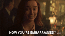 Now You'Re Embarassed Emily GIF - Now You'Re Embarassed Emily Fair Play GIFs