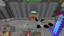 a screenshot of a minecraft game with the words easter sale active now visible