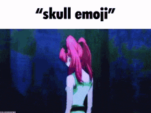 Skull Emoji Shiki GIF - Skull Emoji Shiki Megumi Shimizu GIFs