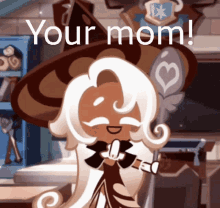 Cookie Run Latte Cookie GIF - Cookie Run Latte Cookie Your Mom GIFs