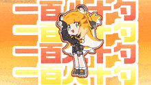 a cartoon of a girl with the words tumblr halomie in the background