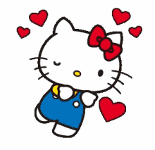 Hello Kitty Blow Kiss GIF - Hello Kitty Blow Kiss GIFs