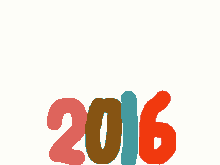 a drawing of sesame street cookie monster with the year 2016