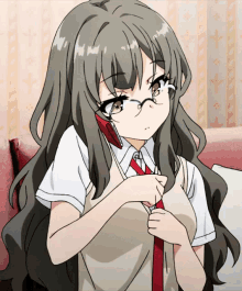 bunny girl senpai rio futaba school uniform anime