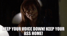 Keep Your Ass Home Argument GIF - Keep Your Ass Home Argument Couples GIFs