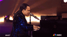 Singing Passionately America'S Got Talent GIF - Singing Passionately America'S Got Talent Playing The Piano GIFs