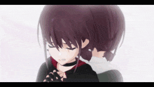 a girl with a choker on her neck looks sad