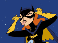 Bat Girl Tongue GIF - Bat Girl Tongue Superhero GIFs