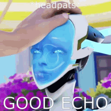Echo Overwatch2 Headpat GIF