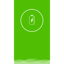 a green screen that says hibernate apps for power saving 87%