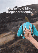 how to hold miku ( beginner friendly ) is written on a poster