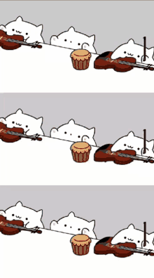 bongo cat musical instruments chicken whistle violin