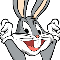 Bugs Bunny Happy Sticker - Bugs Bunny Happy Stickers