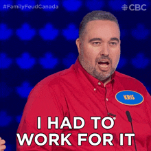 I Had To Work For It Family Feud Canada GIF - I Had To Work For It Family Feud Canada It Took Effort On My Part GIFs