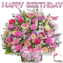 Happy Birthday Flowers GIF - Happy Birthday Flowers Pink GIFs