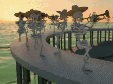 trumpet party skeleton
