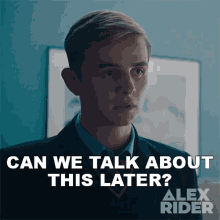 Can We Talk About This Later Otto Farrant GIF - Can We Talk About This Later Otto Farrant Alex Rider GIFs