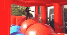 overcoming obstacles obstacle run slippery run summer fun bouncy house