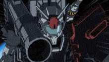 a cartoon drawing of a robot with a red and white head