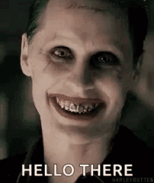 joker jared leto excited hello there