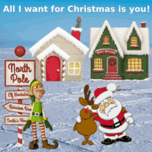 christmas santa workshop reindeer north pole