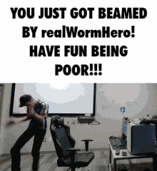 Beamed Real Worm Hero GIF - Beamed Real Worm Hero Worm Hero GIFs