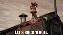 Chicken Run Rocky GIF - Chicken Run Rocky Lets Rock N Roll GIFs