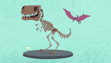 a cartoon of a mammoth and a caveman with a club