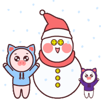 Winter Snowmen Sticker - Winter Snowmen Building Snowman Stickers