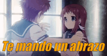 Amigas Anime Abrazandose GIF - Un Abrazo Amiga Abrazo Amigas GIFs