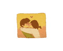 puuung kisses kiss couple heart