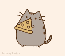 Gato Comiendo Pizza GIF