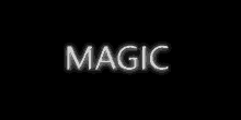 magic text animated text glowing text