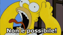 No Way Non E Possible GIF - No Way Non E Possible Homer Simpson GIFs