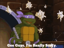 Tmnt Donatello GIF - Tmnt Donatello Gee Guys Im Really Sorry GIFs