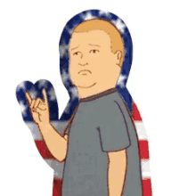 rock sign american flag bobby hill king of the hill quickhoney