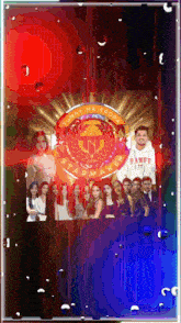 a group of people are standing in front of a logo that says tuna na probin