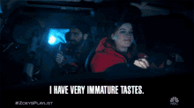 I Have Very Immature Tastes Jane Levy GIF - I Have Very Immature Tastes Jane Levy Zoey GIFs