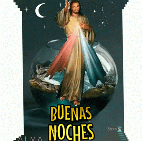 Buenas Noches Jesus GIF - Buenas Noches Jesus Stars - Discover & Share GIFs