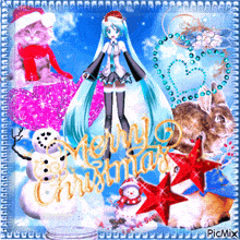 Miku Hatsune Miku GIF - Miku Hatsune Miku Merry Christmas GIFs